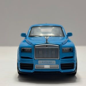 1:24 Rolls-Royce Cullinan Mansory Diecast LED HEADLIGHT & TAILLIGHT Blue Diecast